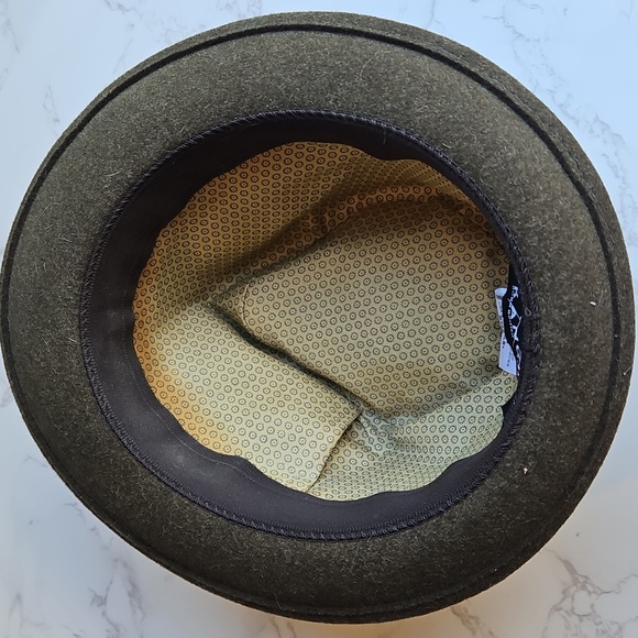 Kangol Olive Brown Wool Trilby Hat S - Picture 3 of 5